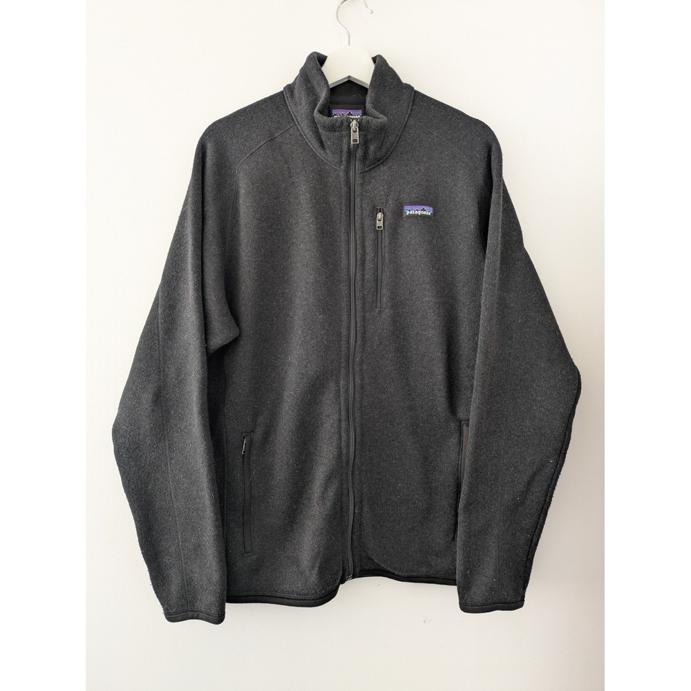 Patagonia Mens Better Sweater Full-Zip Fleece Jacket Black Large L